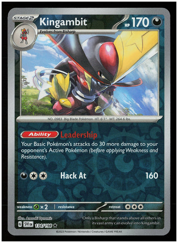 
SV01: Scarlet & Violet Base Set #134/198 Kingambit