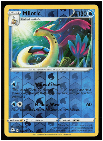 
SWSH12: Silver Tempest #040/195 Milotic