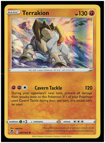 SWSH12: Silver Tempest #097/195 Terrakion