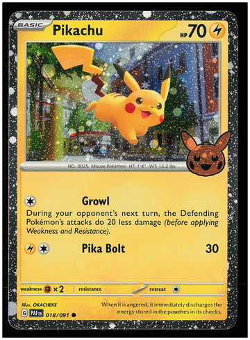 
Trick or Trade BOOster Bundle 2024 #018/091 Pikachu