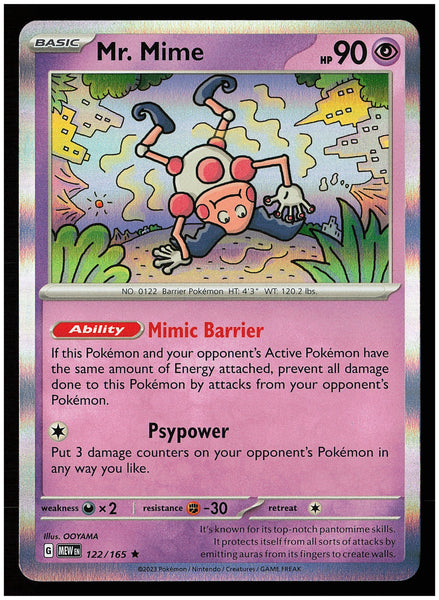 SV: Scarlet & Violet 151 #122/165 Mr. Mime