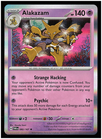 SV06: Twilight Masquerade #082/167 Alakazam