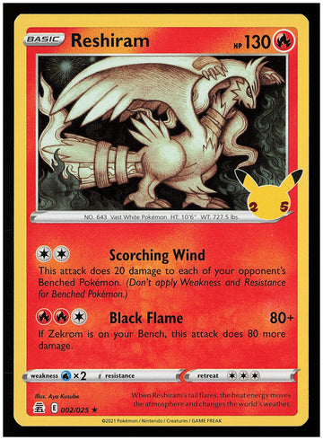 
Celebrations #002/025 Reshiram