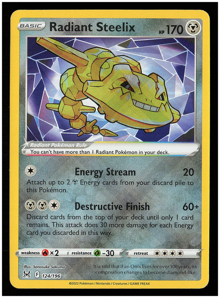 SWSH11: Lost Origin #124/196 Radiant Steelix