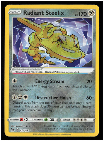 SWSH11: Lost Origin #124/196 Radiant Steelix