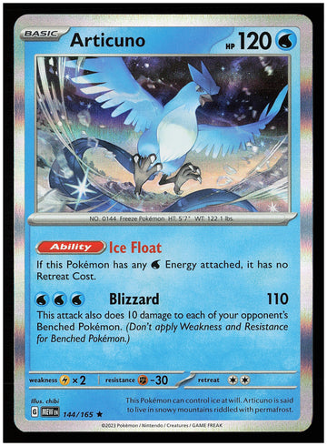
SV: Scarlet & Violet 151 #144/165 Articuno