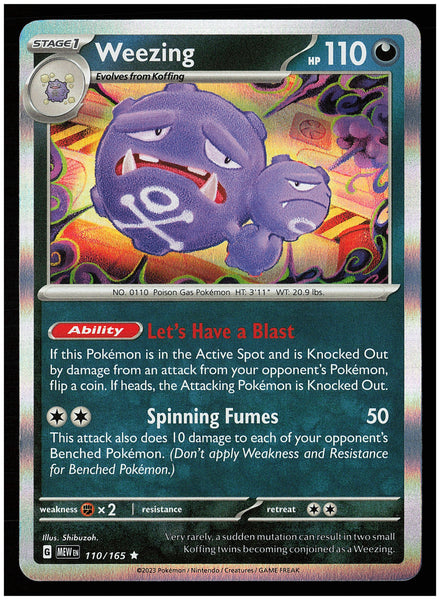 SV: Scarlet & Violet 151 #110/165 Weezing