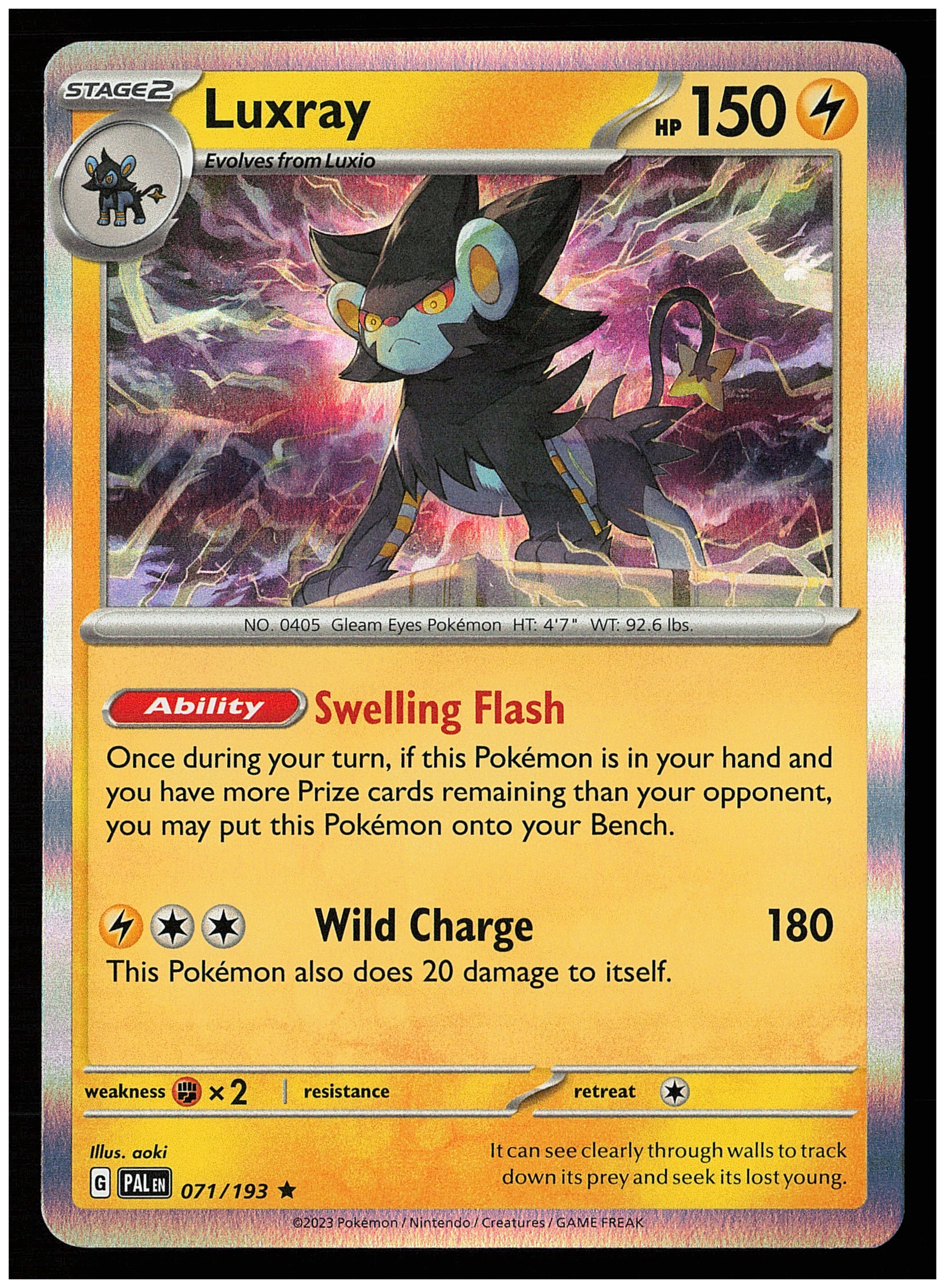 SV02: Paldea Evolved #071/193 Luxray