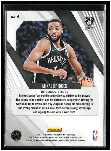 
2023-24 Panini Phoenix #4 Mikal Bridges