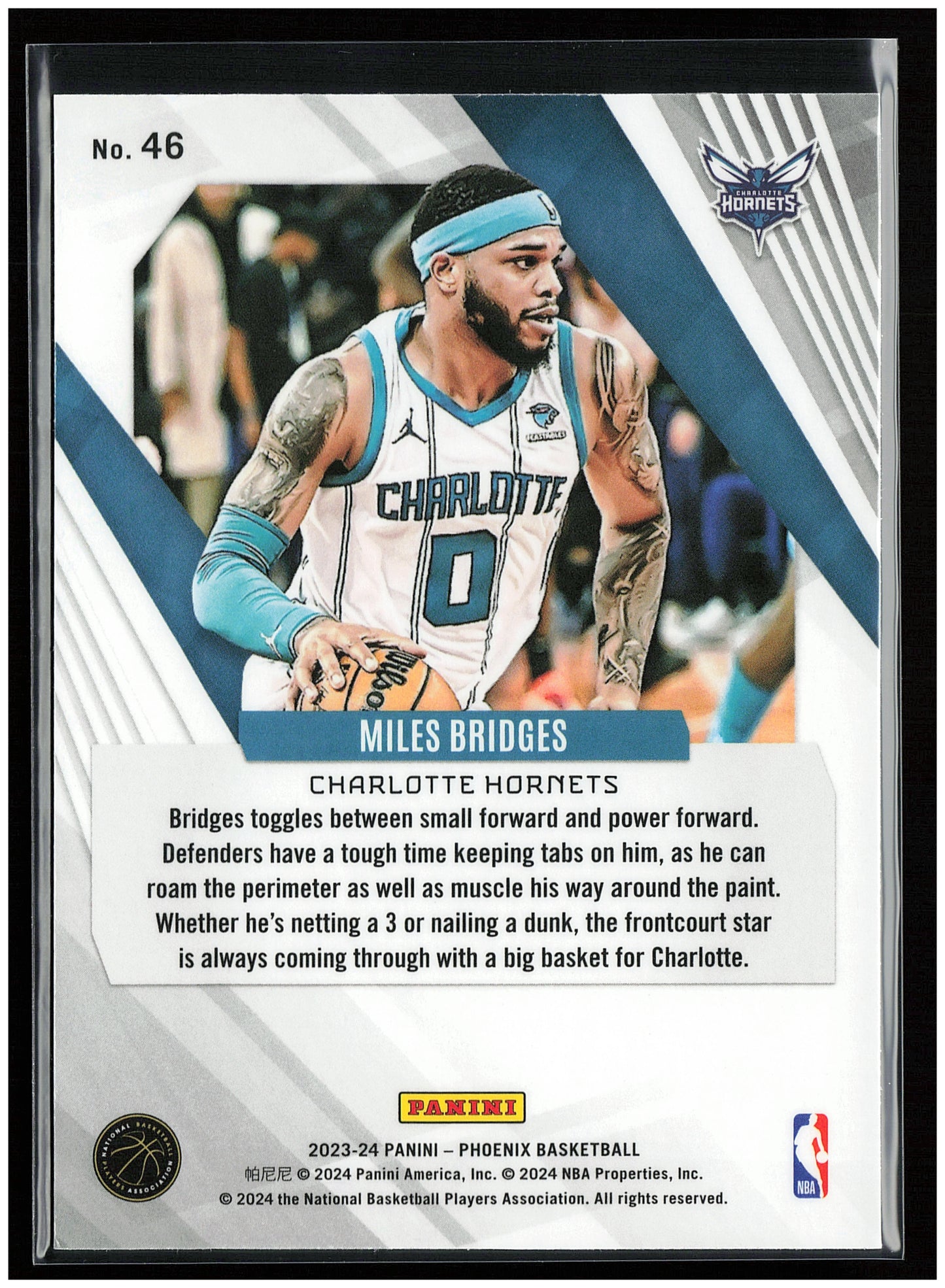2023-24 Panini Phoenix #46 Miles Bridges