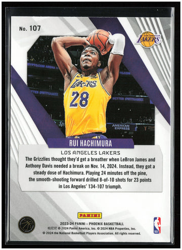 
2023-24 Panini Phoenix #107 Rui Hachimura