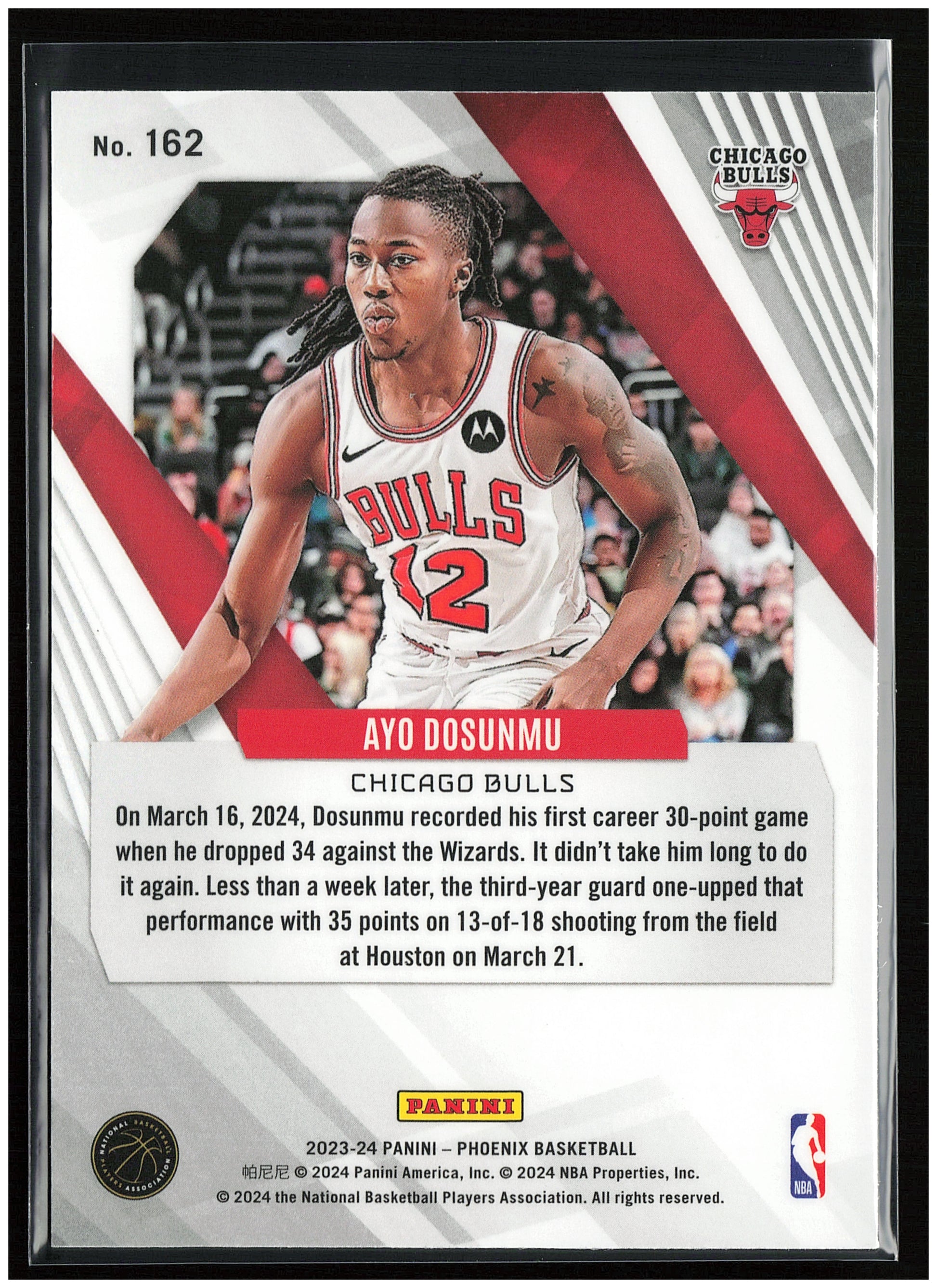 2023-24 Panini Phoenix #162 Ayo Dosunmu