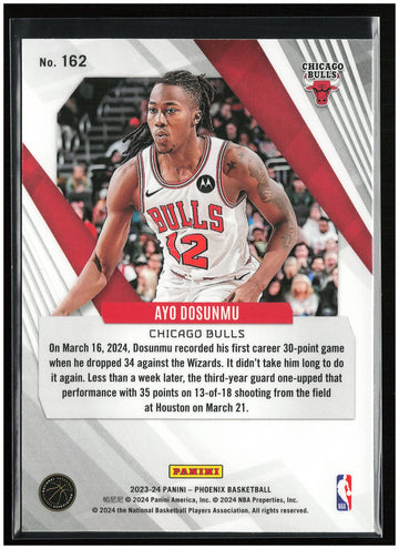
2023-24 Panini Phoenix #162 Ayo Dosunmu