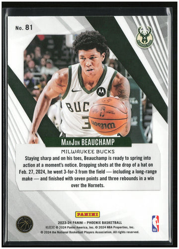 
2023-24 Panini Phoenix #81 MarJon Beauchamp