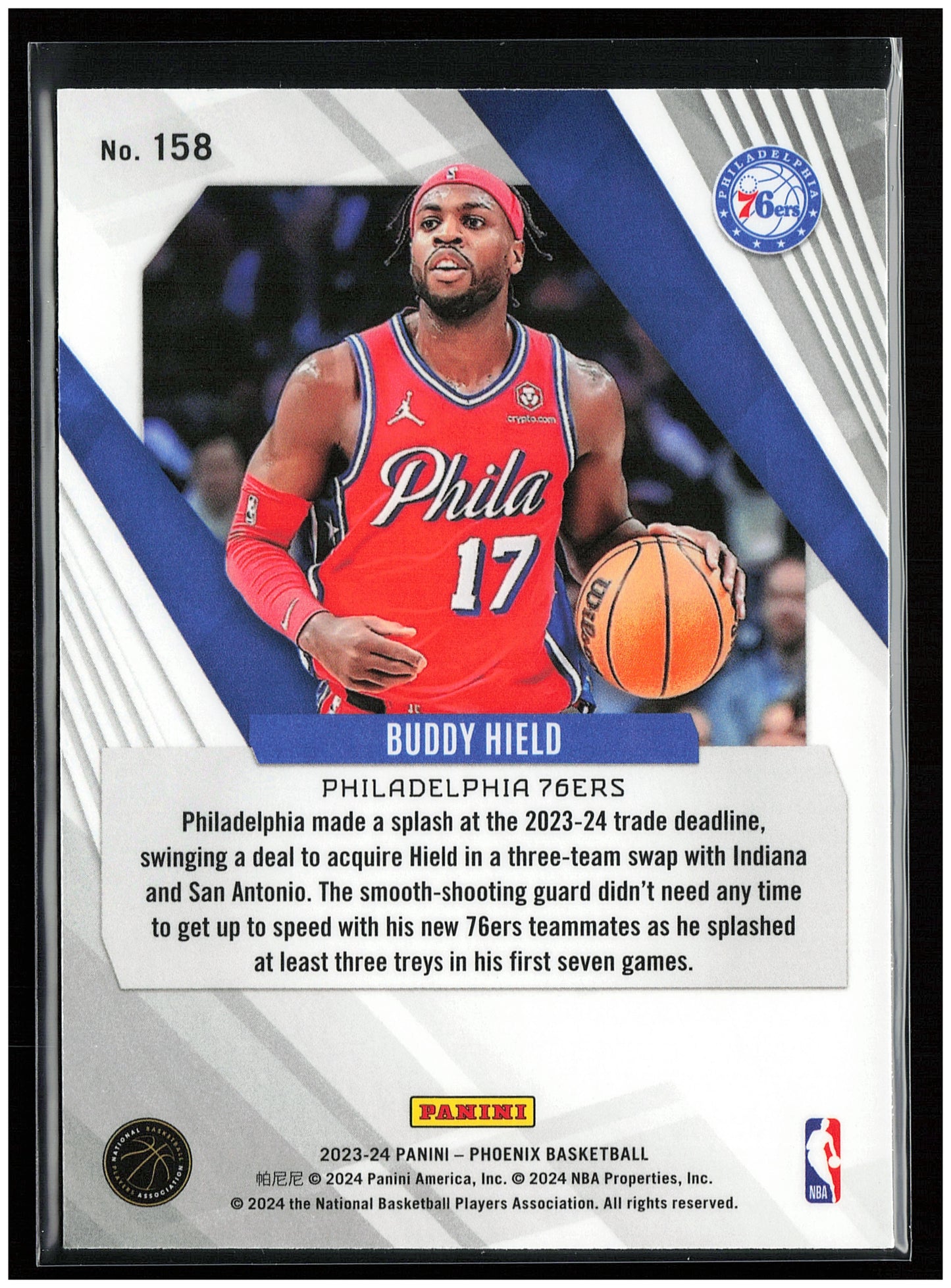2023-24 Panini Phoenix #158 Buddy Hield