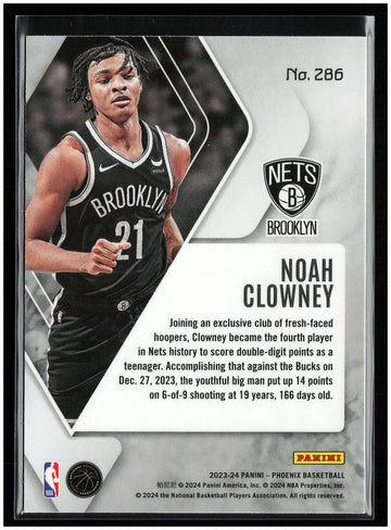
2023-24 Panini Phoenix #286 Noah Clowney