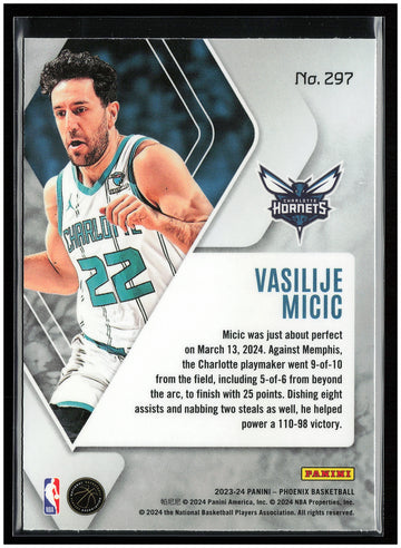 
2023-24 Panini Phoenix #297 Vasilije Micic