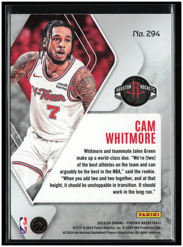 
2023-24 Panini Phoenix #294 Cam Whitmore