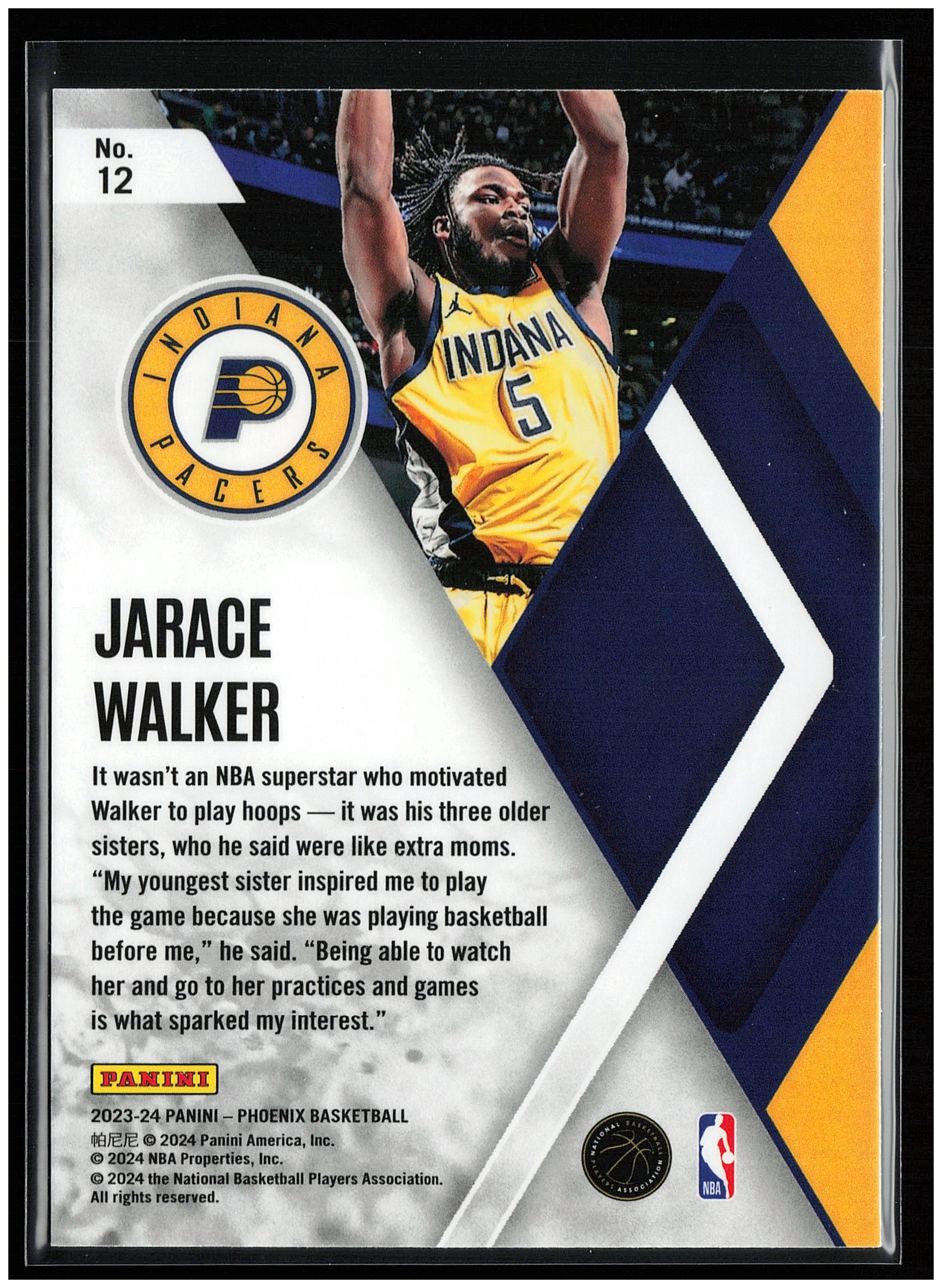 2023-24 Panini Phoenix #12 Jarace Walker Instant Phenom
