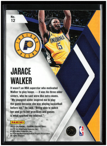 
2023-24 Panini Phoenix #12 Jarace Walker Instant Phenom