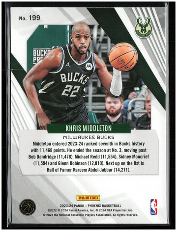 
2023-24 Panini Phoenix #199 Khris Middleton