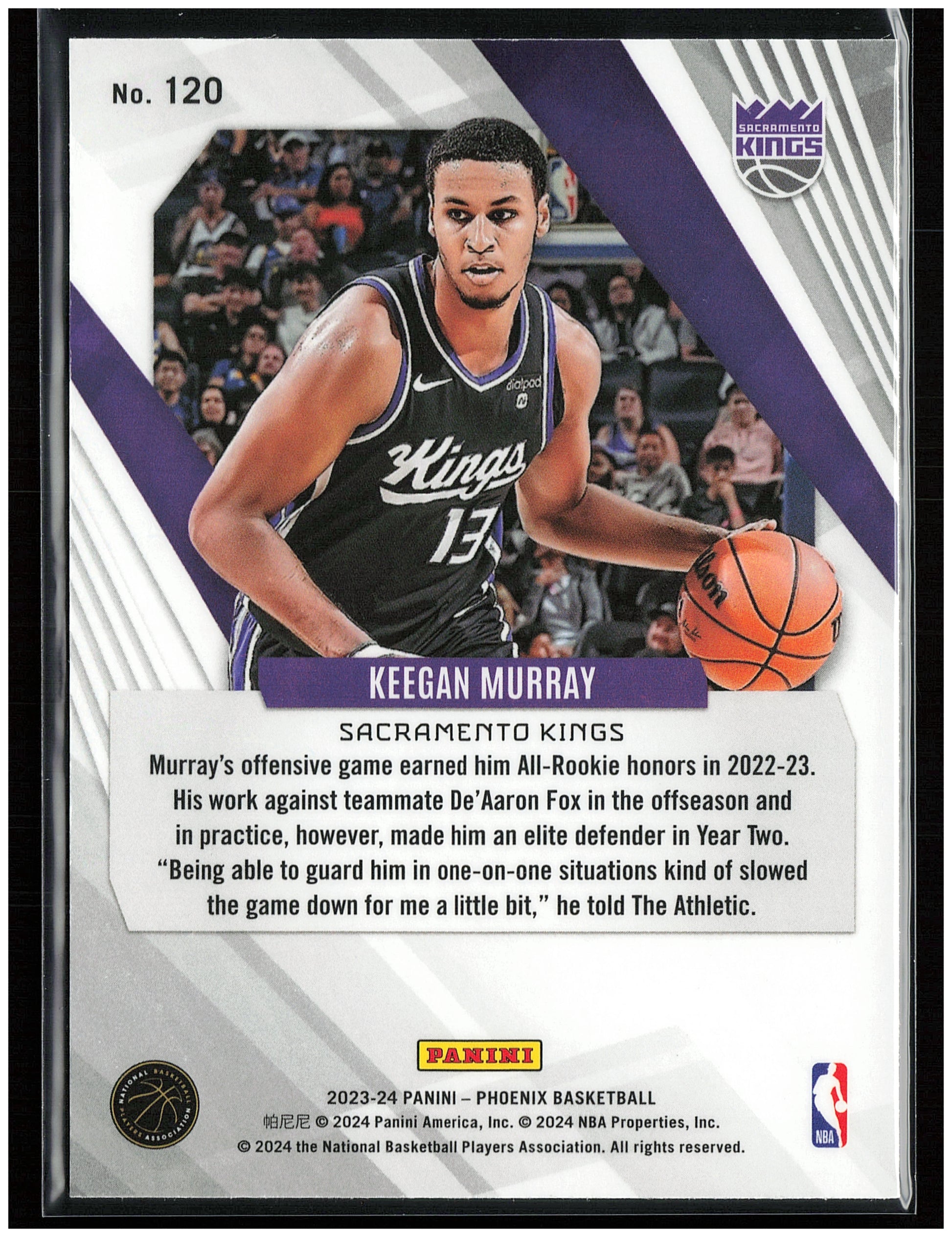 2023-24 Panini Phoenix #120 Keegan Murray