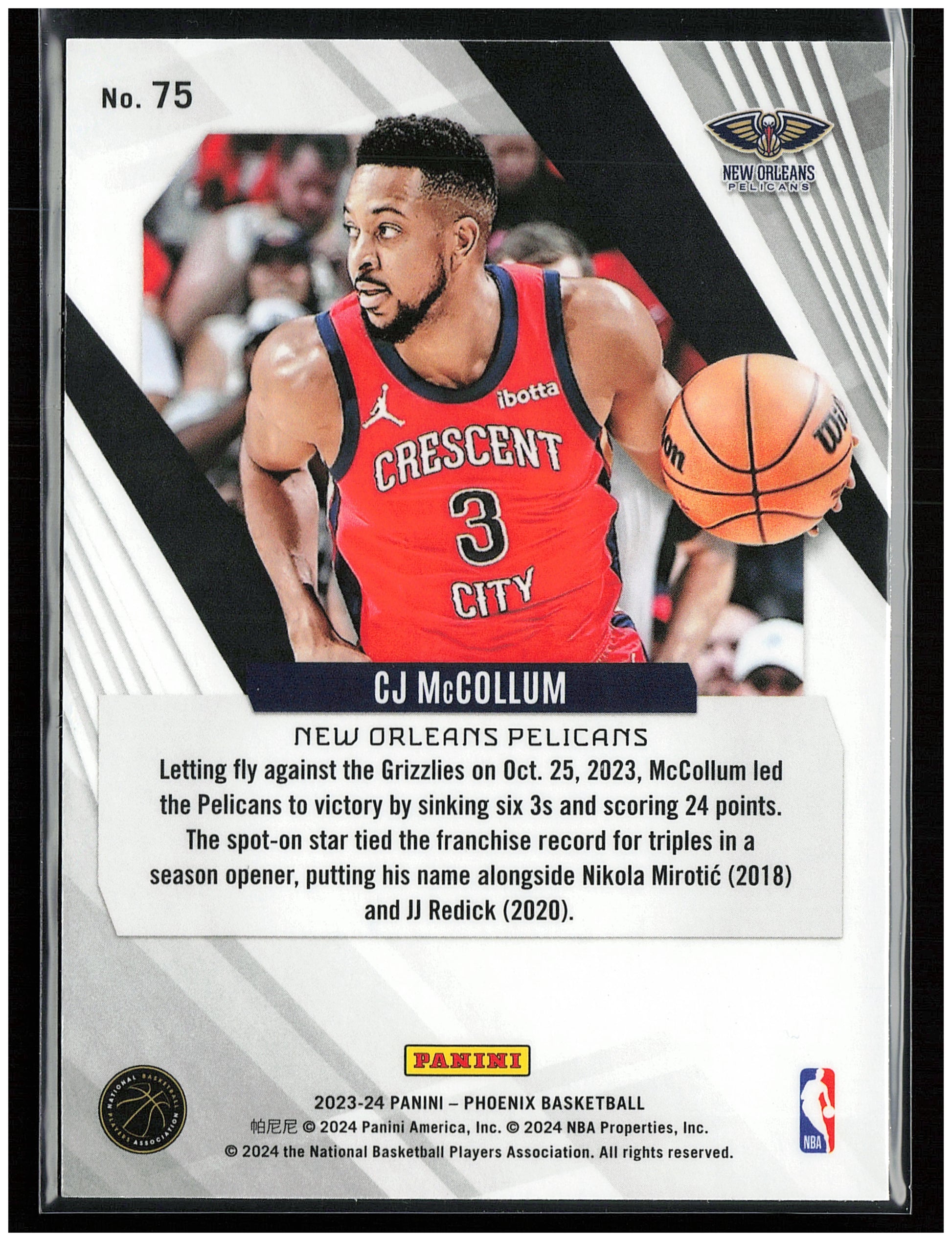 2023-24 Panini Phoenix #75 CJ McCollum