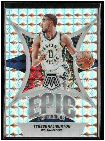 
2023-24 Panini Mosaic #4 Tyrese Haliburton Epic Performers Mosaic