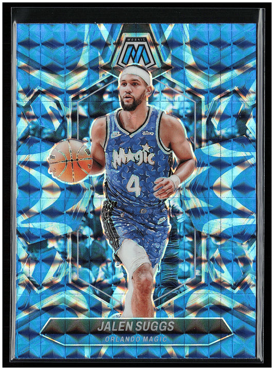 2023-24 Panini Mosaic #131 Jalen Suggs Reactive Blue