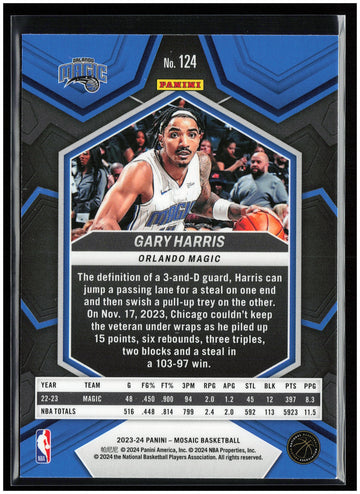 
2023-24 Panini Mosaic #124 Gary Harris