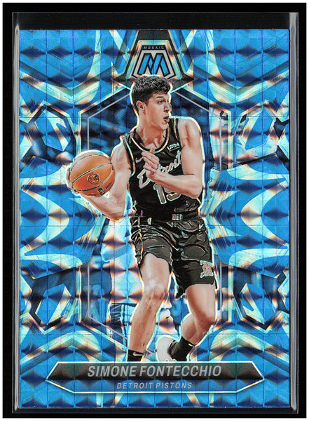 2023-24 Panini Mosaic #133 Simone Fontecchio Reactive Blue