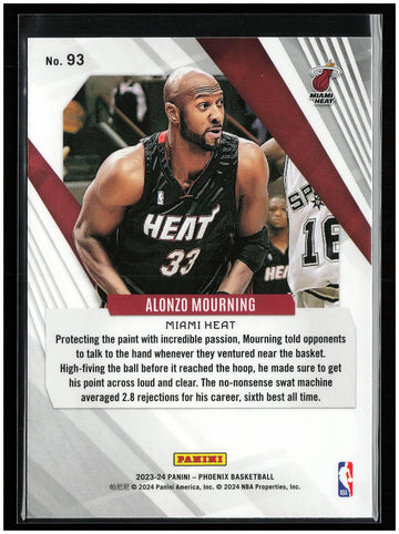 
2023-24 Panini Phoenix #93 Alonzo Mourning