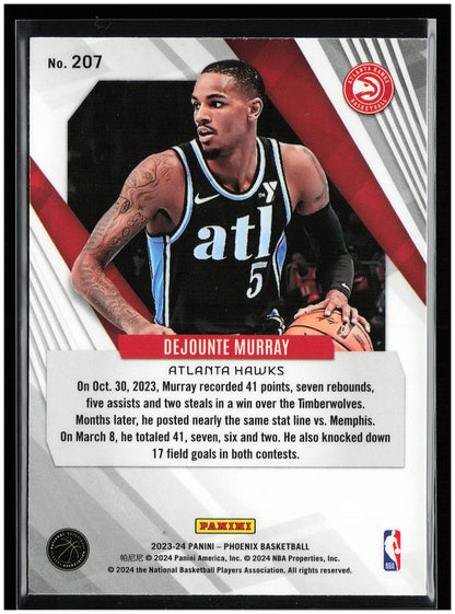 2023-24 Panini Phoenix #207 Dejounte Murray Phoenix Red Ice