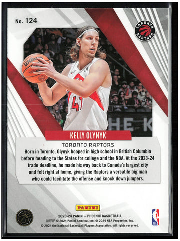 
2023-24 Panini Phoenix #124 Kelly Olynyk Phoenix Red Ice