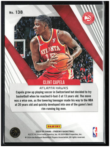 
2023-24 Panini Phoenix #138 Clint Capela Phoenix Red Ice
