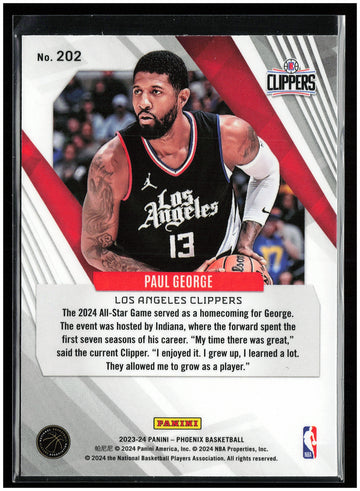 
2023-24 Panini Phoenix #202 Paul George