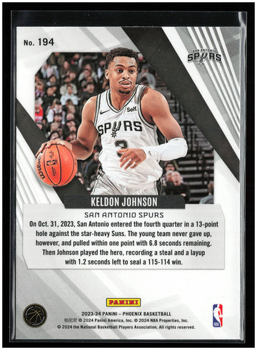 
2023-24 Panini Phoenix #194 Keldon Johnson
