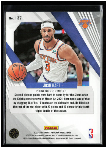 
2023-24 Panini Phoenix #137 Josh Hart