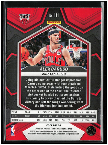 
2023-24 Panini Mosaic #111 Alex Caruso Silver