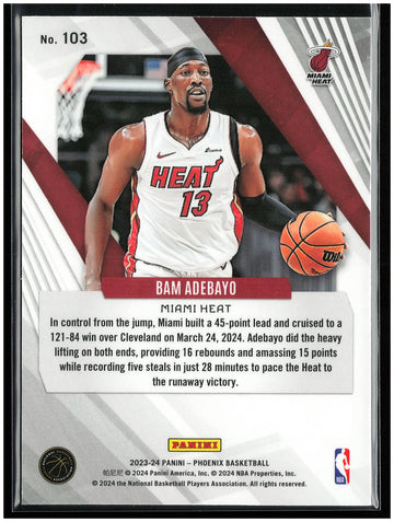 
2023-24 Panini Phoenix #103 Bam Adebayo