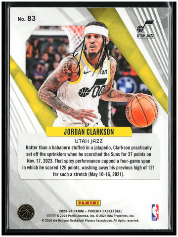 
2023-24 Panini Phoenix #83 Jordan Clarkson Silver