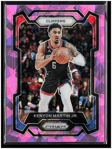 
2023-24 Panini Prizm #241 Kenyon Martin Jr. Prizms Pink Ice