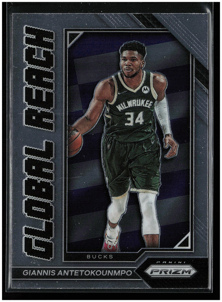 2022-23 Panini Prizm #3 Giannis Antetokounmpo Global Reach