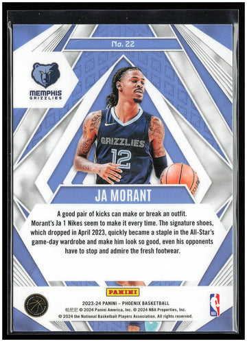 
2023-24 Panini Phoenix #22 Ja Morant Paragon