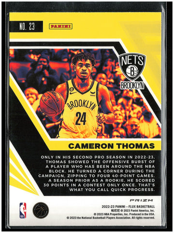 
2022-23 Panini Flux #23 Cameron Thomas
