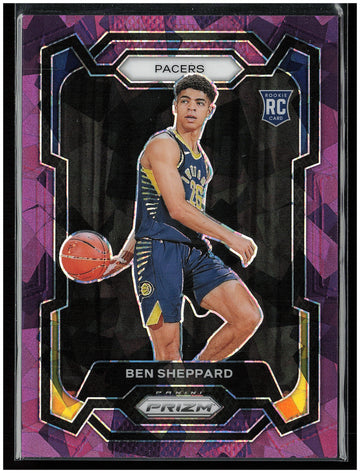 
2023-24 Panini Prizm #172 Ben Sheppard Prizms Purple Ice #/149