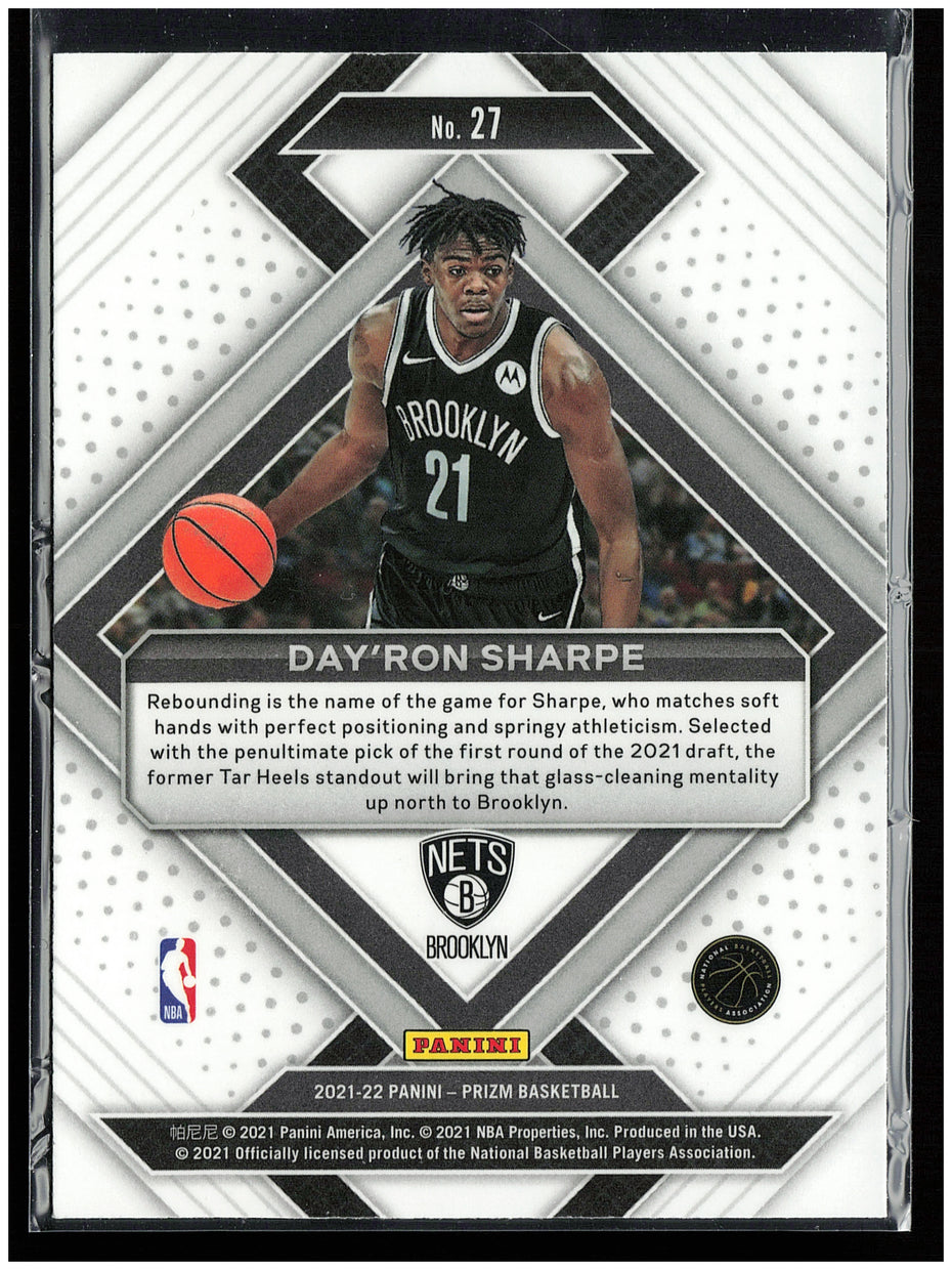 2021-22 Panini Prizm #27 Day'Ron Sharpe Emergent