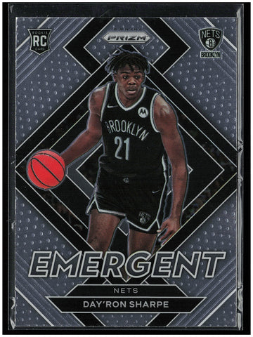 2021-22 Panini Prizm #27 Day'Ron Sharpe Emergent