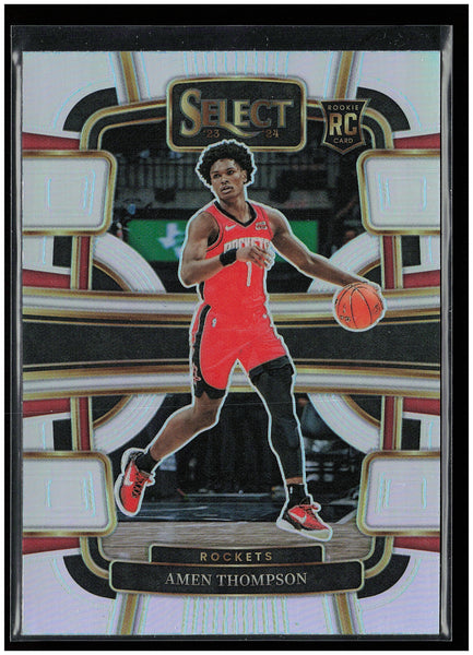 2023-24 Panini Select #96 Amen Thompson Silver Prizms