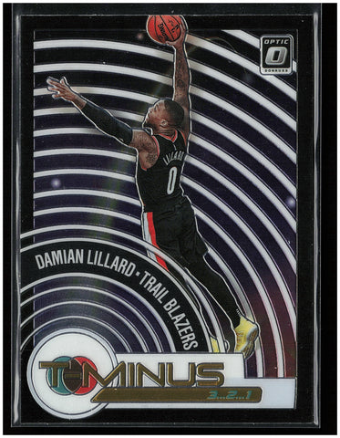 2020-21 Donruss Optic #14 Damian Lillard T-Minus 3...2...1